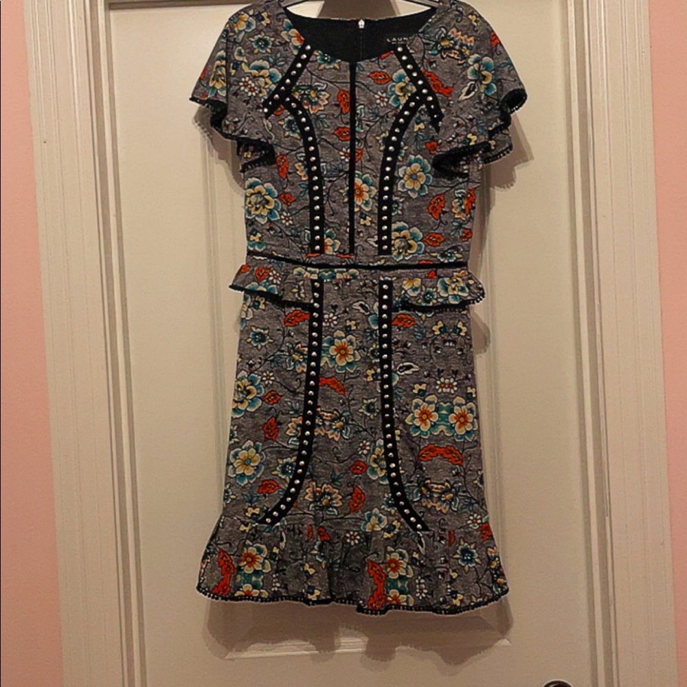 Laundry Floral Ruffle Midi dress